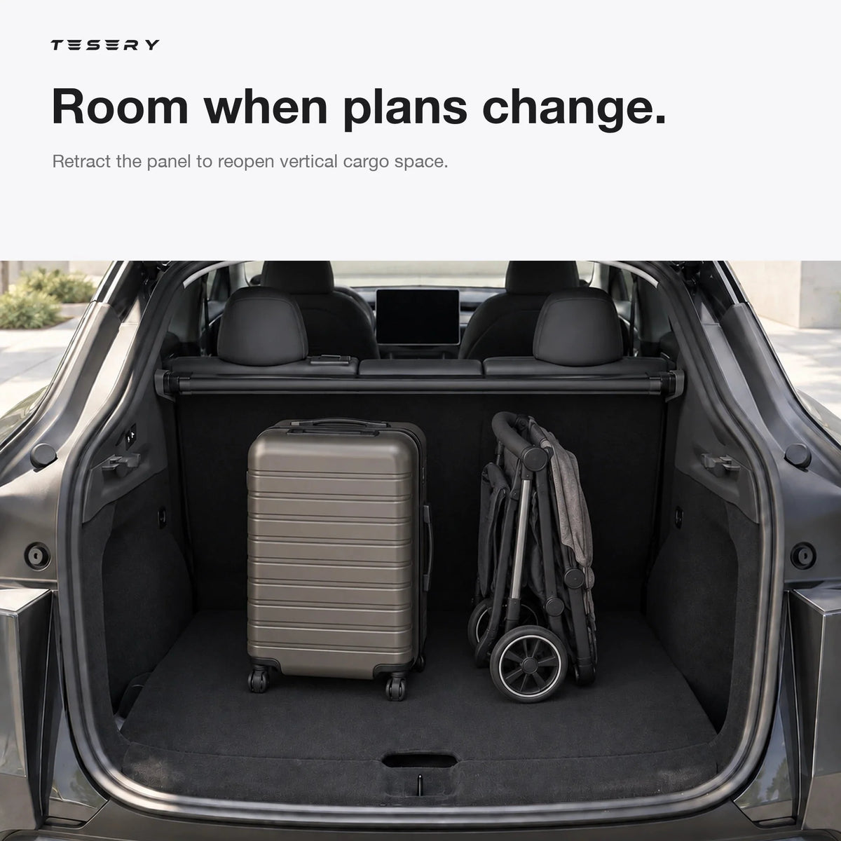 Retractable Cargo Cover for Model Y Juniper