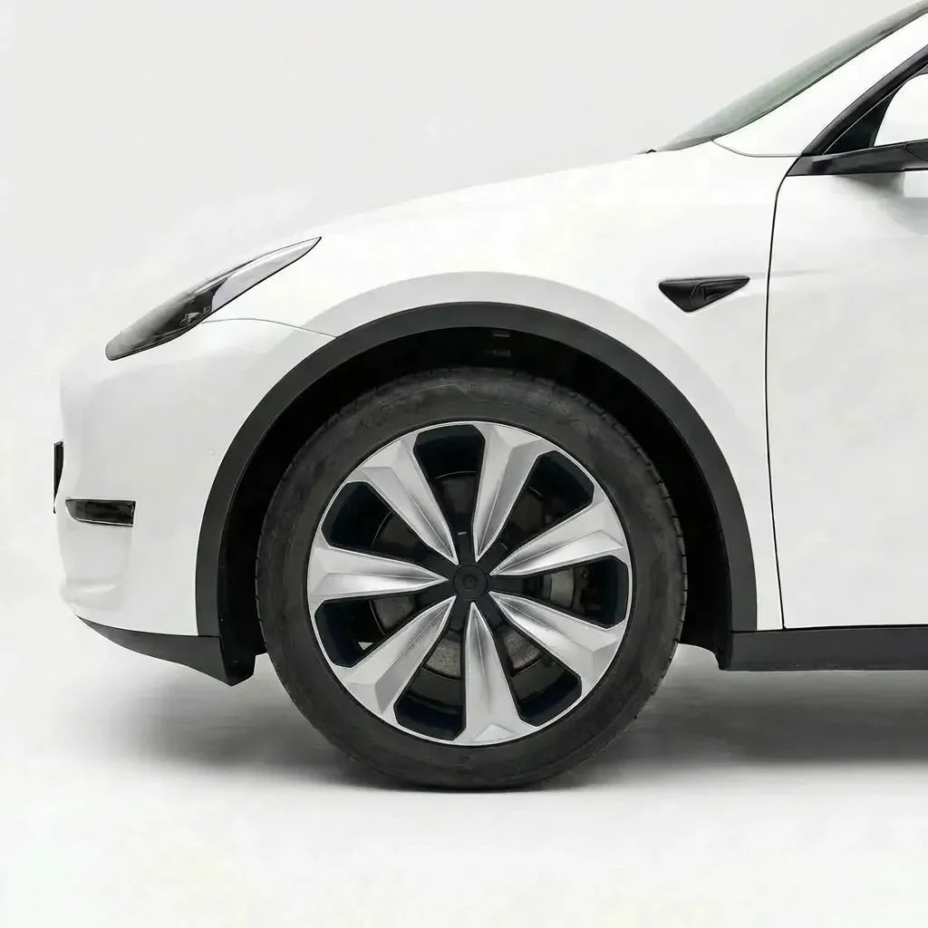 19” Gemini Wheel Covers for Model Y – Turbo Style Full Rim Protection | Tesery