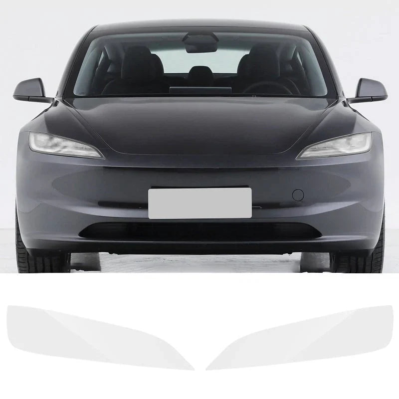 Pre-Cut TPU Headlight Protection Film for Model 3 | Clear, Smoked & Photochromic