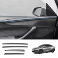 ABS Interior Door Panel Upper Trim Covers (4Pcs) for Tesla Model Y Juniper