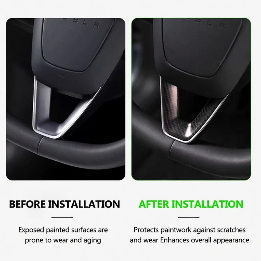 ABS Steering Wheel Button & V-Shape Trim Cover for Model Y Juniper | Tesery