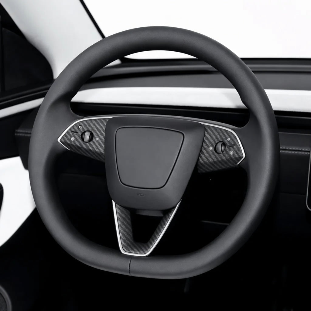 ABS Steering Wheel Button & V-Shape Trim Cover for Model Y Juniper | Tesery
