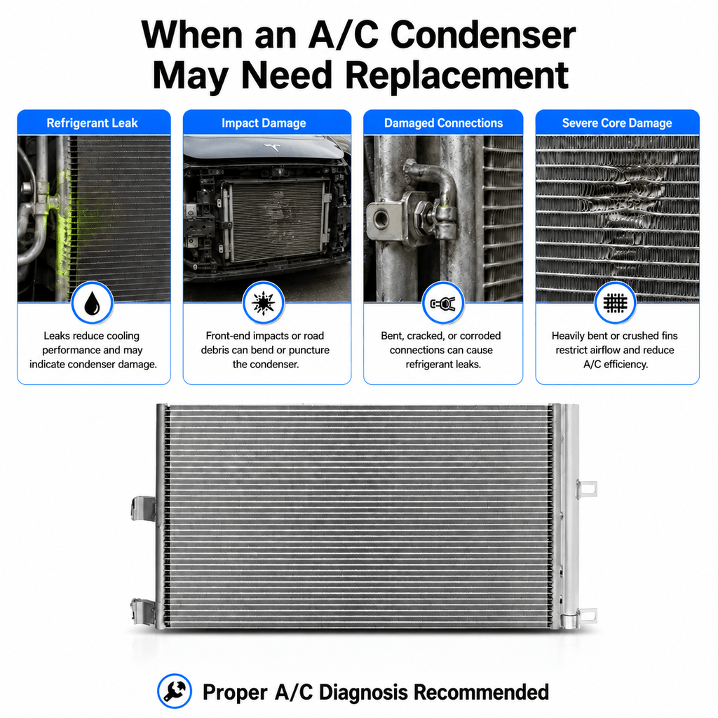 A/C Condenser for Tesla Model 3 2017–2020 (1077083-00-B)