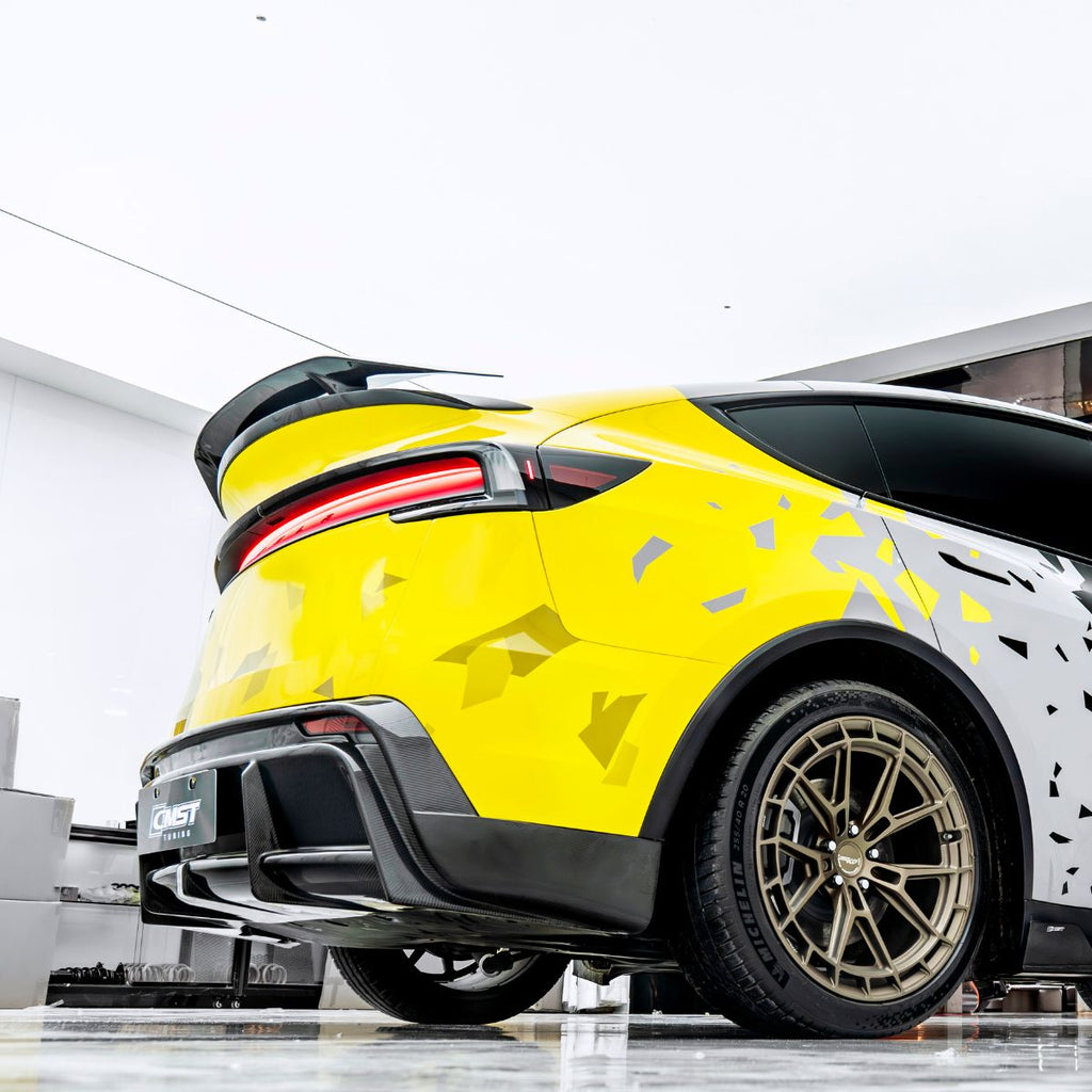 Carbon Fiber Rear Ducktail Spoiler Wing for Model Y Juniper