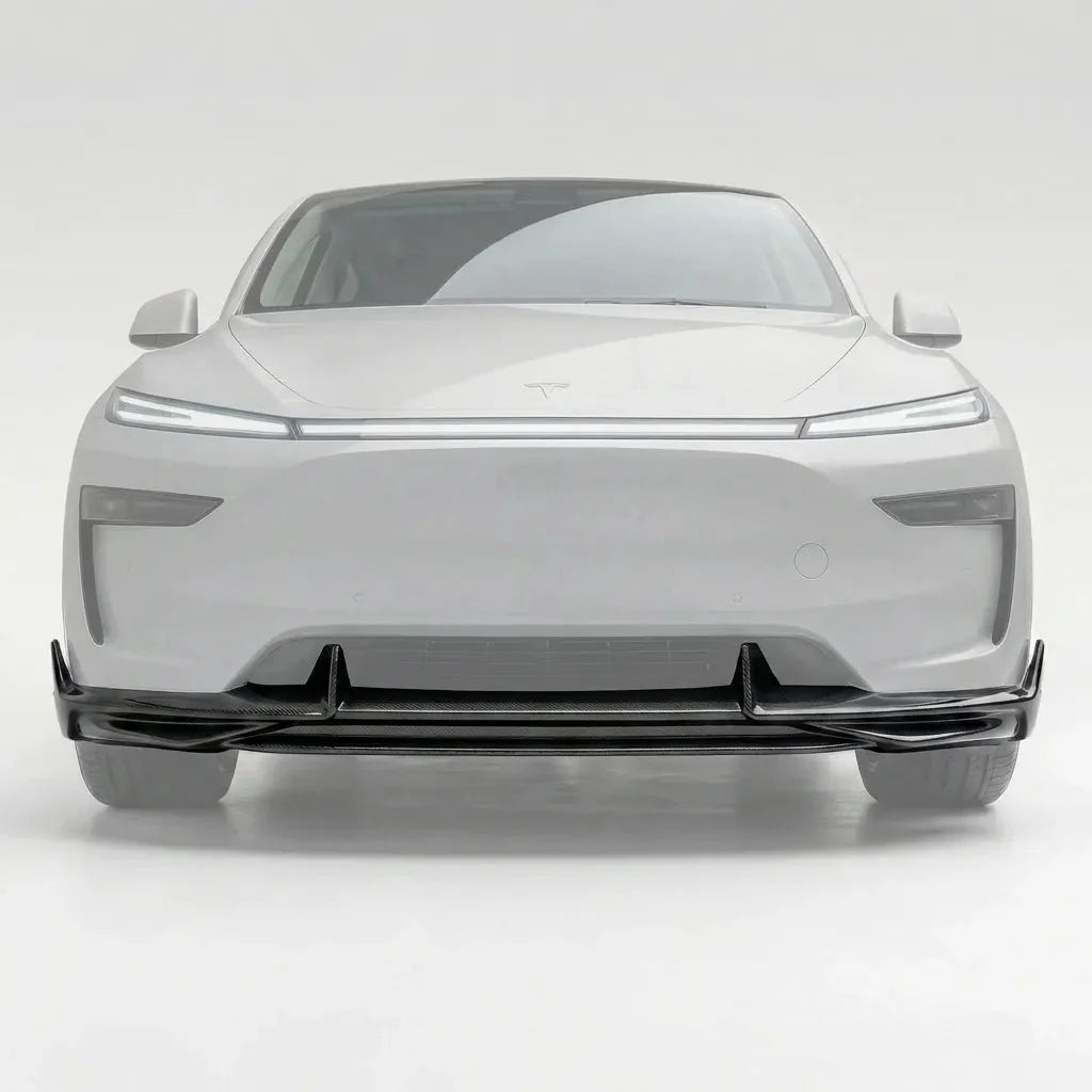 Carbon Fiber Front Lip Splitterc for Model Y Juniper / Model YL - High Performance Exterior Upgrade