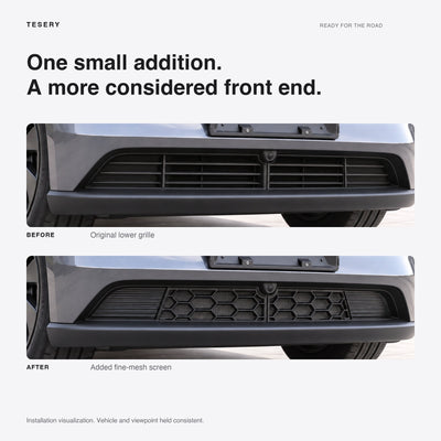 Split Insect Net Front Bumper Grill for Model Y Juniper / Model YL
