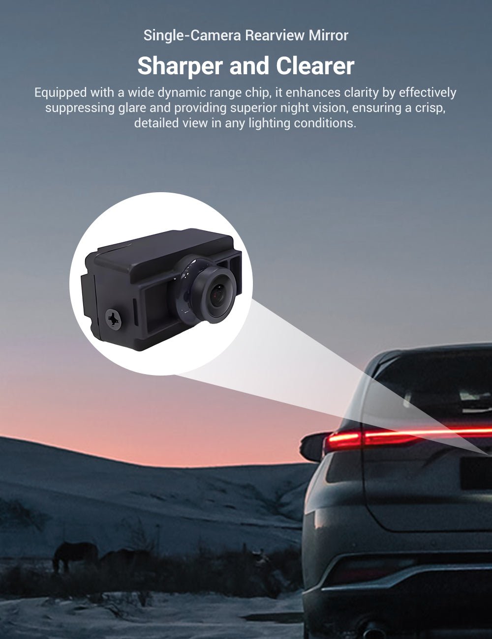 Flash Sale: Streaming Rearview Mirror Recorder for 9″ Model 3 Highland 丨Single Camera