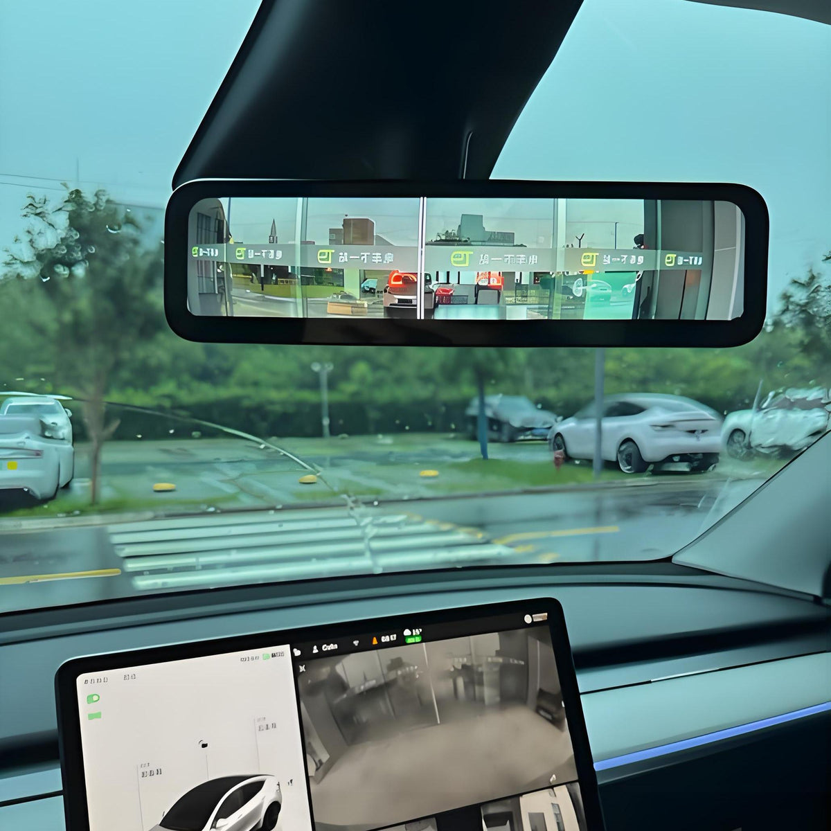 Flash Sale: Streaming Rearview Mirror Recorder for 9″ Model 3 Highland 丨Single Camera