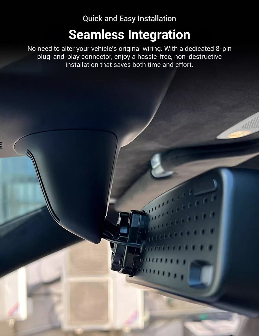 Flash Sale: Streaming Rearview Mirror Recorder for 9″ Model 3 Highland 丨Single Camera