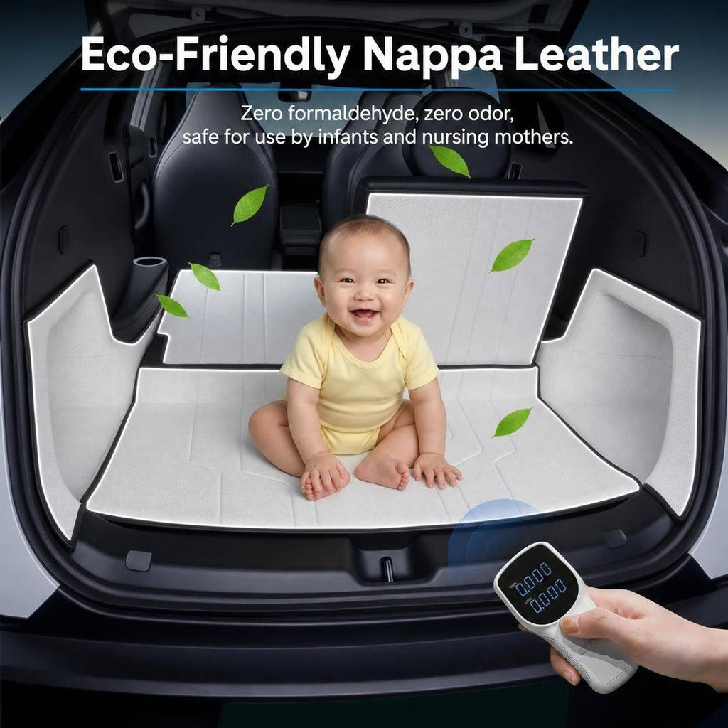 TESERY Nappa Leather Trunk Mats for Model YL 6-Seater (5PCS)