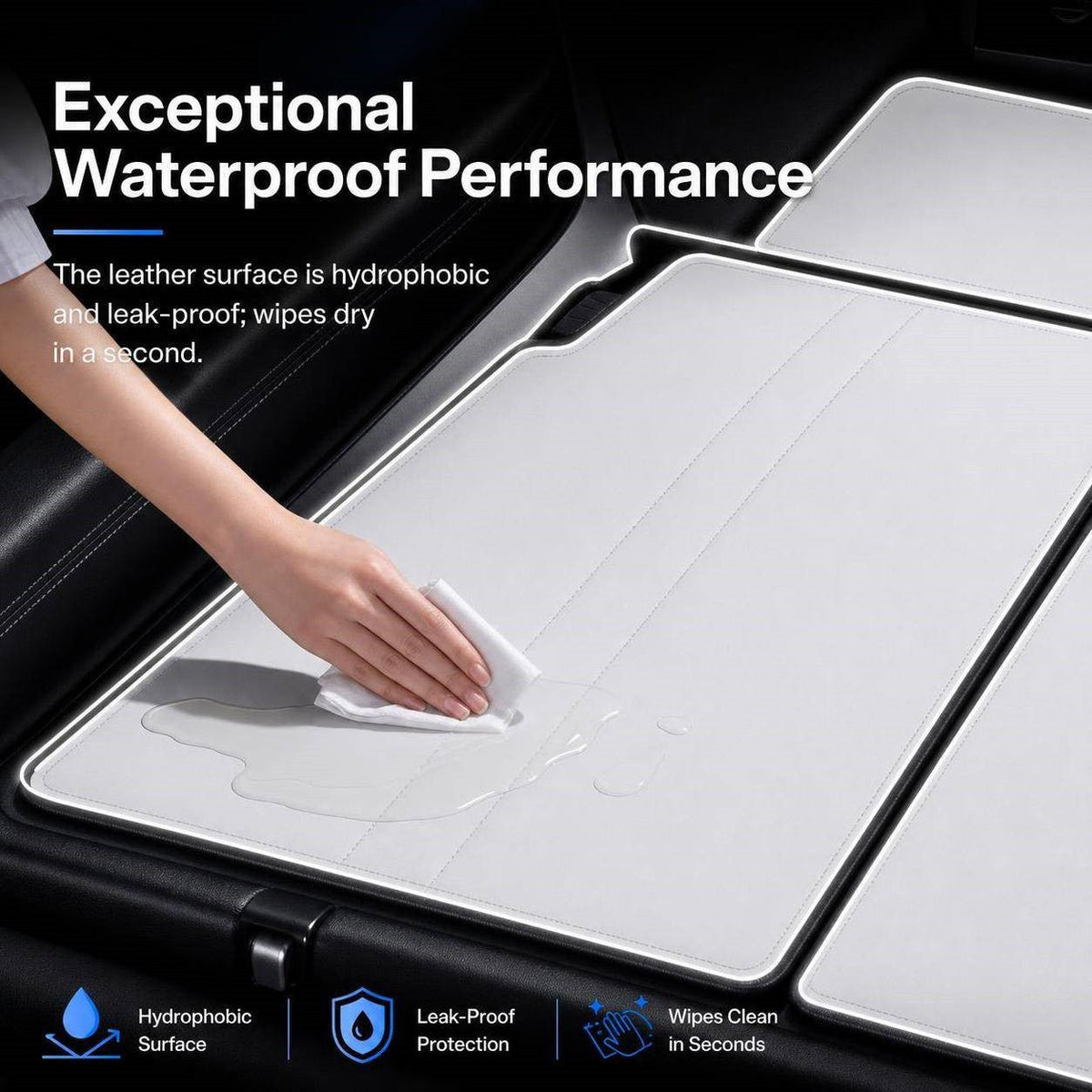 TESERY Nappa Leather Trunk Mats for Model YL 6-Seater (5PCS)